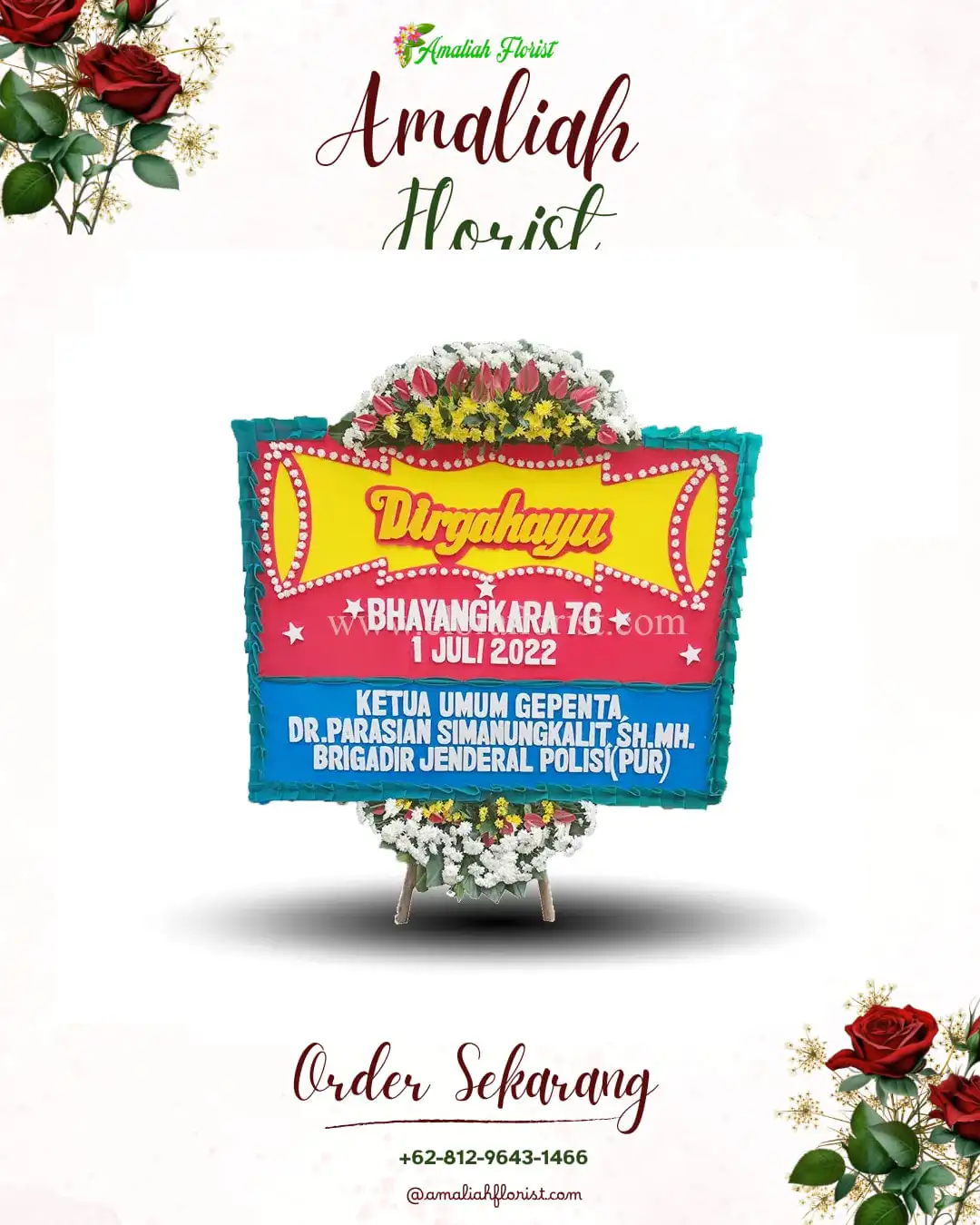 Papan Bunga HUT Ulang Tahun Jelambar Baru